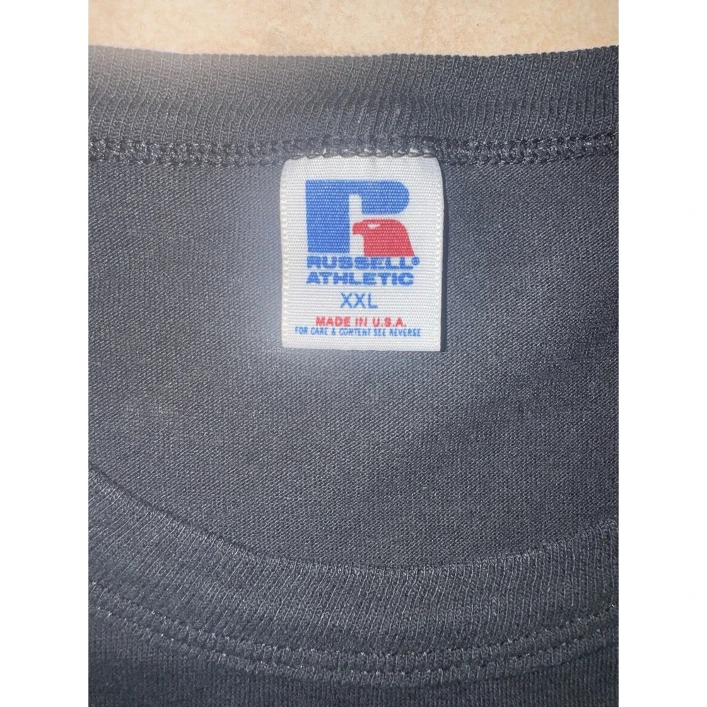 Vintage Russell Athletic T-Shirt Loess Hills Knights‎ Black XXL Made USA - Picture 8 of 8